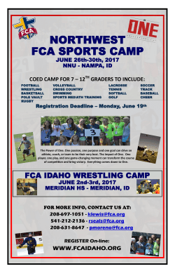northwest fca sports camp