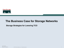 Storage Strategies for Lowering TCO