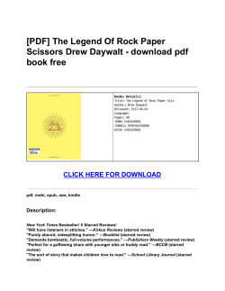 The Legend Of Rock Paper Scissors Drew