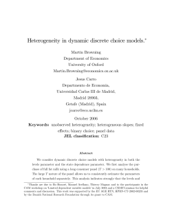 Heterogeneity in dynamic discrete choice models."