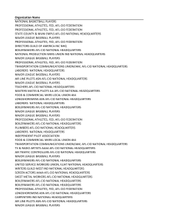 Organization Name NATIONAL BASKETBALL PLAYERS