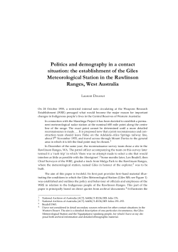 Politics and demography in a contact situation - ANU Press