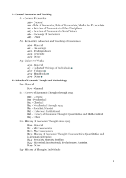 A1 - General Economics A10 - General A11