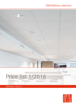 Price list 1/2016