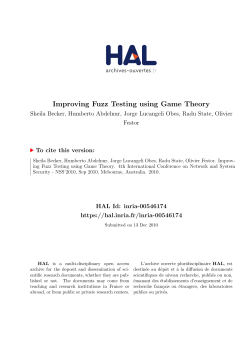 Improving Fuzz Testing using Game Theory - HAL