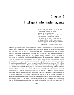Chapter 5 Intelligent information agents