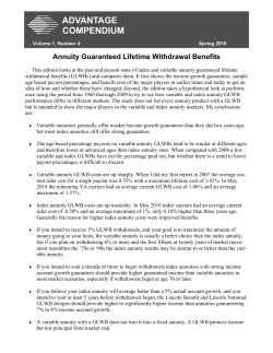 advantage compendium - National Association for Fixed Annuities
