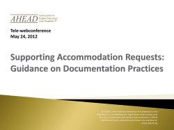 Guidance on Documentation Practices