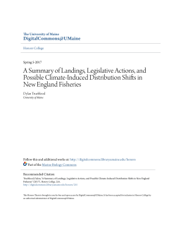 A Summary of Landings, Legislative Actions, and Possible Climate