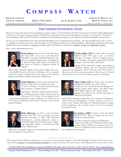 The Compass Investment Team - Compass Capital Management, Inc.