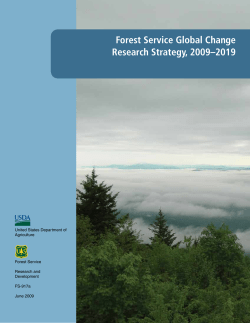 Forest Service Global Change Research Strategy, 2009–2019