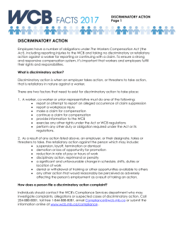 DISCRIMINATORY ACTION