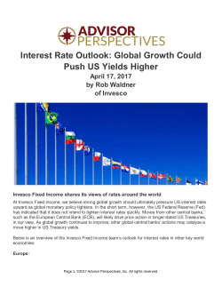 Interest Rate Outlook: Global Growth Could Push US Yields Higher