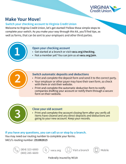 Make Your Move! - Virginia Credit Union
