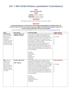 2011 MN HOSA Spring Leadership Conference