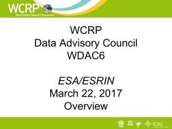 Introduction and review of WDAC5 actions