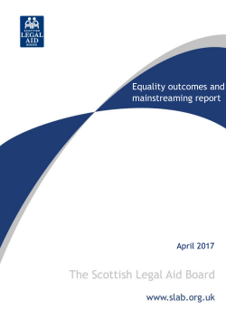 Our equality outcomes for 2017 - 2020