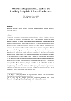 Optimal Testing Resource Allocation, and Sensitivity