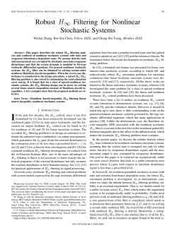 Robust H Filtering for Nonlinear Stochastic Systems