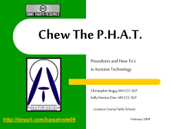 Chew the PHAT - Loudoun County Public Schools