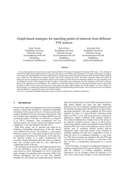 Graph-based strategies for matching points-of-interests from