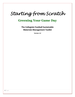 Starting from Scratch