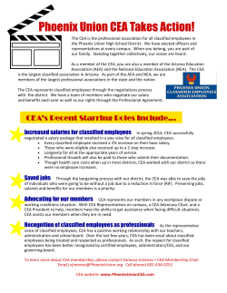 Phoenix Union CEA Takes Action!