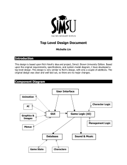 Top Level Design Document - Brown CS