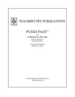 Raisin in the Sun - BMI Educational Services