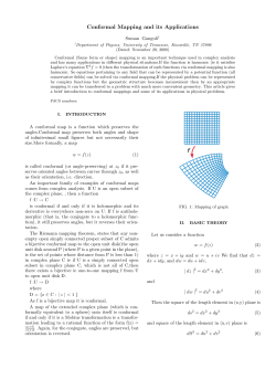 Conformal Mapping and its Applications