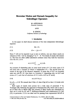 Brownian motion and harnack inequality for
