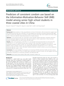 Predictors of consistent condom use based on the Information