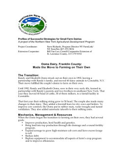 Ooms Dairy, Franklin County: Made the Move to Farming on Their