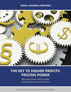 The Key to Higher Profits - Pricing Power