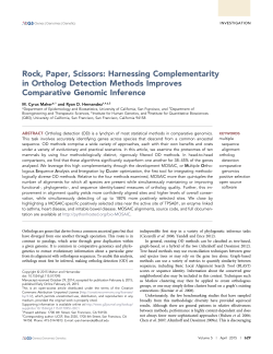 Rock, Paper, Scissors: Harnessing Complementarity in Ortholog