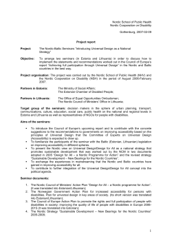 The workshop started with a short presentation by Anders Olausson