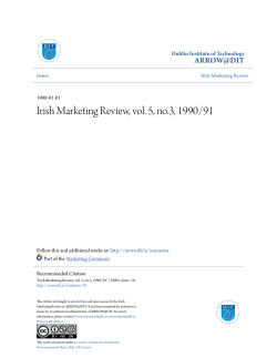 Irish Marketing Review, vol. 5, no.3, 1990/91