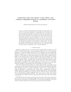 Computing the unit group, class group and