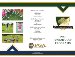 2017 Jr. Programs - Inniscrone Golf Club