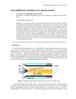 Non-equilibrium modeling of arc plasma torches