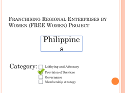 Session 5 Free Women Project Bing Limjoco - ITC-ILO