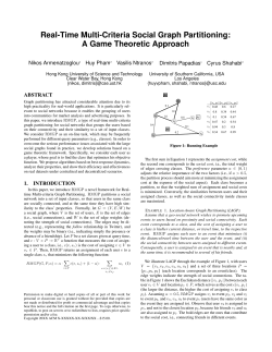 Real-Time Multi-Criteria Social Graph Partitioning: A Game