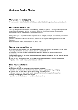 Customer Service Charter