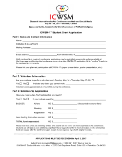 ICWSM-17 Student Grant App