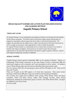 EQUALITY SCHEME: EXEMPLAR ACTION PLAN 2009