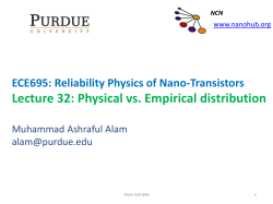 Lecture 32: Physical vs. Empirical distribution
