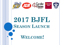 2016 BJFL Season Launch