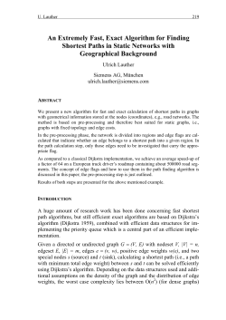 An Extremely Fast, Exact Algorithm for Finding Shortest