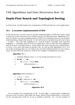 Depth-First Search and Topological Sorting