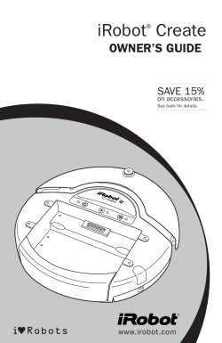 iRobot Create Manual